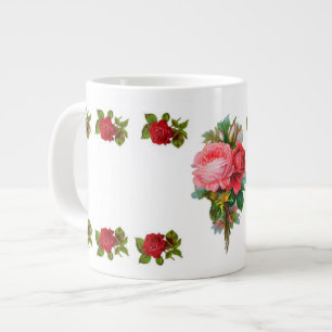 Taza De Café Gigante Rosas Mug
