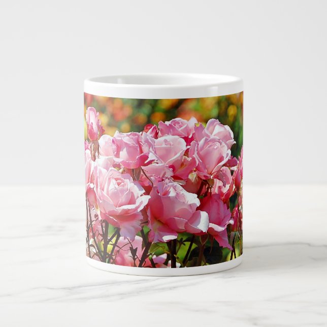Taza De Café Gigante Rosas rosas rosas (Frente)