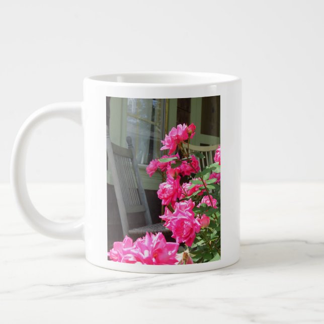 Taza De Café Gigante Roses y rocas rosados - Viñedo de Martha (Izquierda)