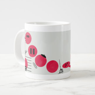 Taza De Café Gigante Rote, lustige Brechpunkte auf einer Tasse
