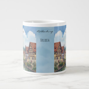 Taza De Café Gigante Rothenburg Bavaria, Alemania Recuerdos inolvidable
