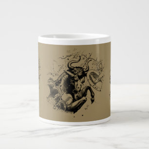 Taza De Café Gigante Rótulo Taurus Constellation Hevelius alrededor de 
