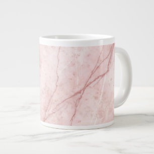 Taza De Café Gigante Rubor Rosa Polvo Orgánico Mármol Rosa