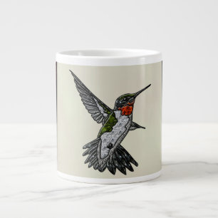 Taza De Café Gigante Ruby Throed Hummingbird