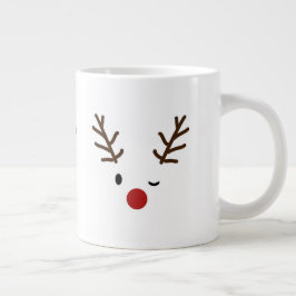 Taza De Café Gigante Rudolf Los Navidades De La Nariz Roja Lluviosos