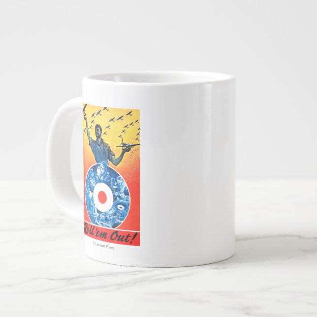 Taza De Café Gigante Ruédelos hacia fuera fuerza aérea canadiense real (Izquierda)