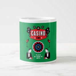 Taza De Café Gigante Ruleta de póquer de juegos de casino