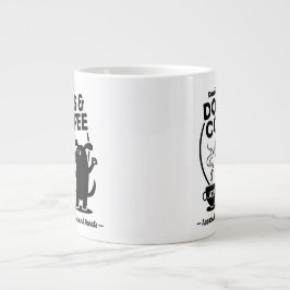 Taza De Café Gigante Running on Dogs and Coffee