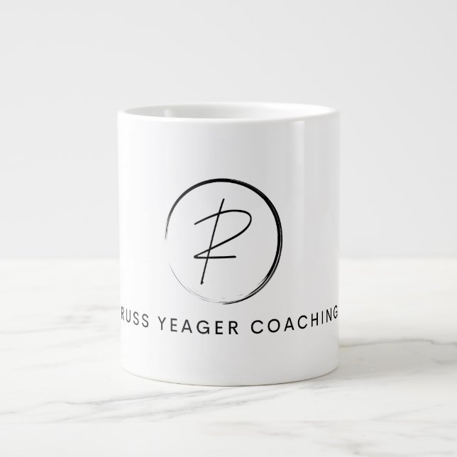 Taza De Café Gigante Russ Yeager Coaching Signature Logo (Frente)