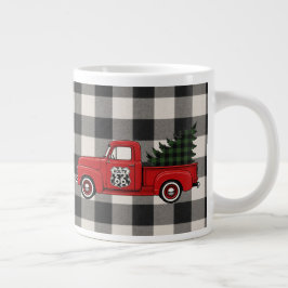 Taza De Café Gigante Ruta 66 de Cocoa en Granja Acogedora en Navidad Ma