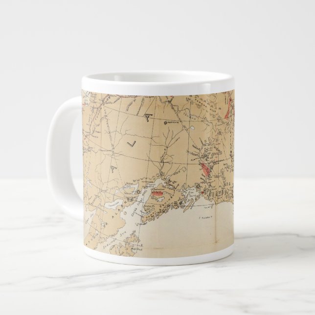 Taza De Café Gigante Rutas de la demostración del mapa de San Francisco (Izquierda)