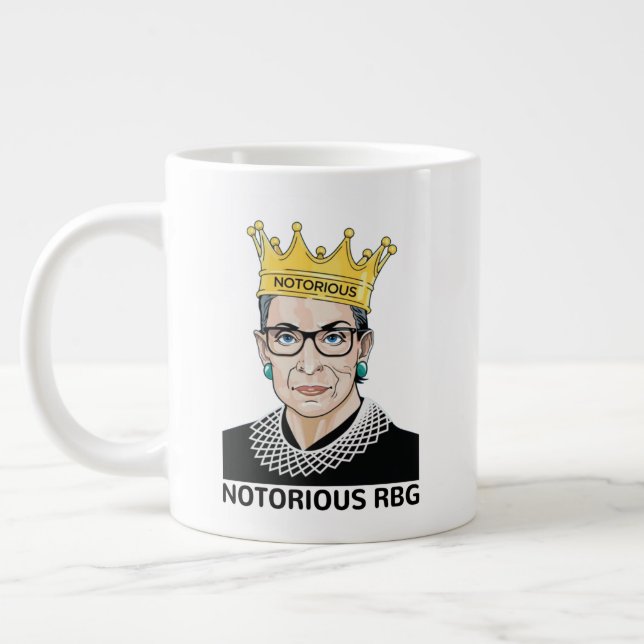 Taza De Café Gigante Ruth Bader Ginsburg Mug, célebre RBG (Izquierda)