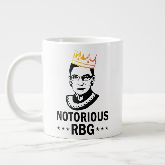 Taza De Café Gigante Ruth Bader Ginsburg Mug, célebre RBG (Izquierda)