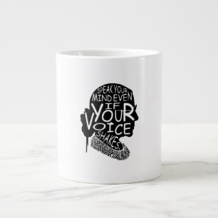 Taza De Café Gigante Ruth Bader Habla Tu Mente Incluso Si Tu Voz Agita