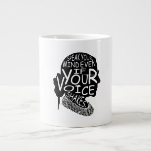 Taza De Café Gigante Ruth Habla Tu Mente Aunque Tu Voz Sacuda