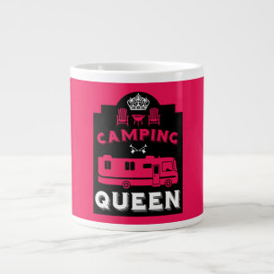 Taza De Café Gigante RV Camping Queen USA