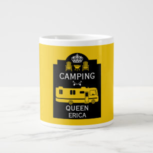 Taza De Café Gigante RV Camping Queen USA