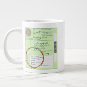 Taza De Café Gigante RX Prescription MUG del Reino Unido - Café diverti