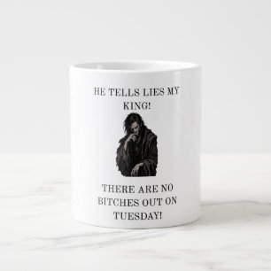 Taza De Café Gigante Sabotaje del Asesor Corrupto Rey Meme Medieval