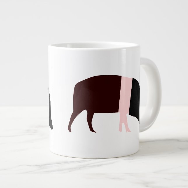 Taza De Café Gigante Saddleback Pig Mug (Derecha)
