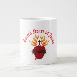 Taza De Café Gigante Sagrado Corazón de Jesús