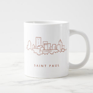 Taza De Café Gigante Saint Paul, línea aérea de Minnesota