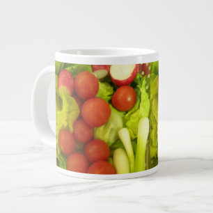 Taza De Café Gigante Salada Hortalizas Mug