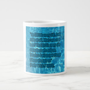 Taza De Café Gigante Salmo 118:6-7 WEBU Mug