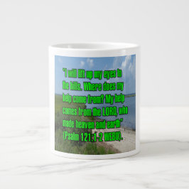 Taza De Café Gigante Salmo 121:1-2 WEBU Mug