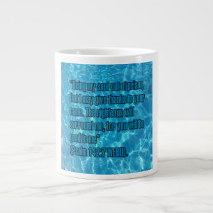 Taza De Café Gigante Salmo 142:7 WEBU Mug