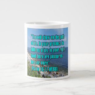 Taza De Café Gigante Salmo 16:11 WEBU Mug