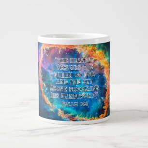Taza De Café Gigante Salmo 19:1 El cielo declara la gloria de Dios