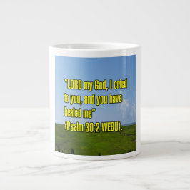 Taza De Café Gigante Salmo 30:2 WEBU Mug
