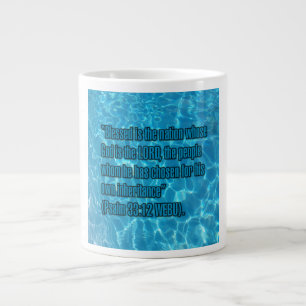 Taza De Café Gigante Salmo 33:12 WEBU Mug