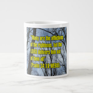 Taza De Café Gigante Salmo 34:19 WEBU Mug