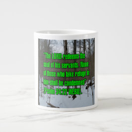 Taza De Café Gigante Salmo 34:22 WEBU Mug