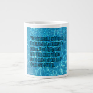 Taza De Café Gigante Salmo 37:3-4 WEBU Mug