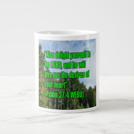 Taza De Café Gigante Salmo 37:4 WEBU Mug