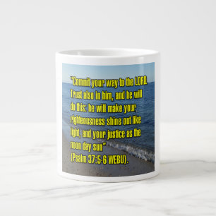 Taza De Café Gigante Salmo 37:5-6 WEBU Mug