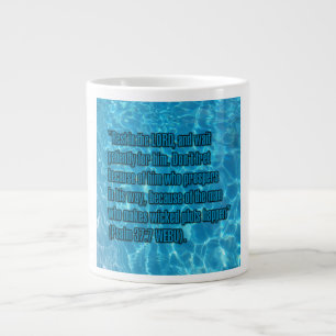 Taza De Café Gigante Salmo 37:7 WEBU Mug