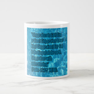 Taza De Café Gigante Salmo 47:6-7 WEBU Mug