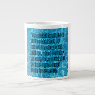 Taza De Café Gigante Salmo 63:5-6 WEBU Mug