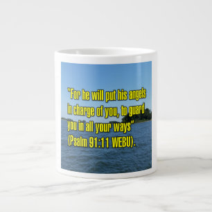 Taza De Café Gigante Salmo 91:11 WEBU Mug