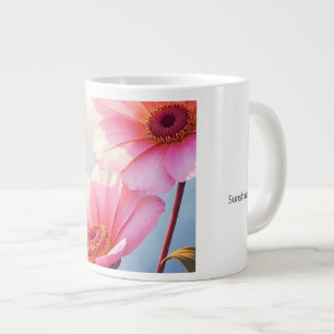 Taza De Café Gigante Salmon con un beso de sol