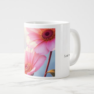 Taza De Café Gigante Salmon con un beso de sol