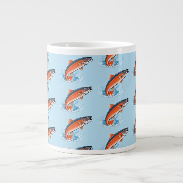 Taza De Café Gigante Salmon fish (Frente)