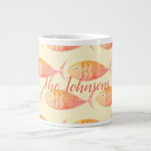 Taza De Café Gigante Salmon Fish Group