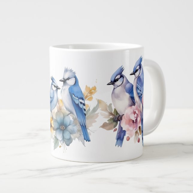 Taza De Café Gigante Saludo de Jay Azul (Derecha)