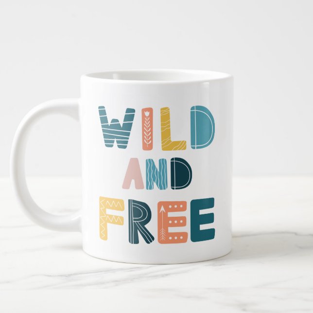 Taza De Café Gigante Salvaje y libre (Izquierda)
