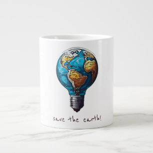 Taza De Café Gigante Salvar la Tierra